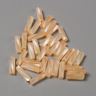 Opaque Colours Glass Twist Bugle Beads GLAA-WH0039-08I-1