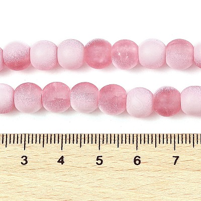 Frosted Crackle Glass Beads X1-GLAA-U001-6mm-M13-1