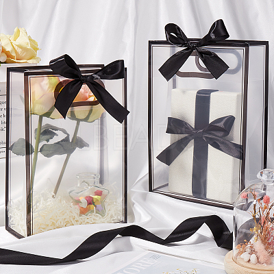 12Pcs Rectangle Plastic Gift Bags ABAG-SP0001-07F-1