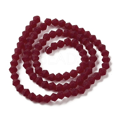 Imitate Austrian Crystal Frosted Glass Beads Strands LS-EGLA-A039-T2mm-MD27-1