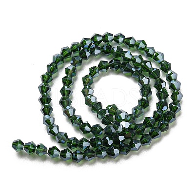 Transparent Electroplate Glass Beads Strands LS-GLAA-F029-3mm-C25-1
