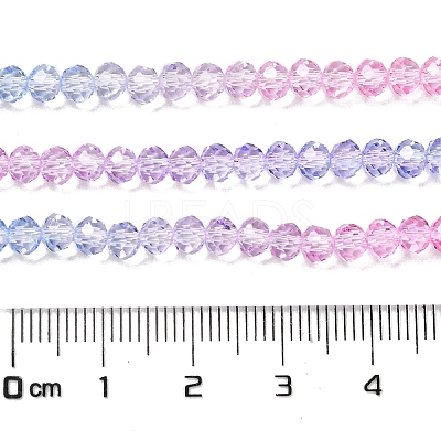 Transparent Painted Glass Beads Strands LS-DGLA-A034-T3mm-A08-1