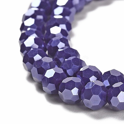 Electroplate Opaque Glass Beads Strands LS-EGLA-A035-P6mm-A09-1