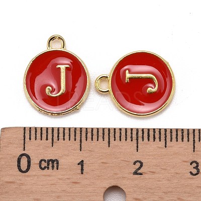 Golden Plated Alloy Enamel Charms ENAM-S118-03J-1