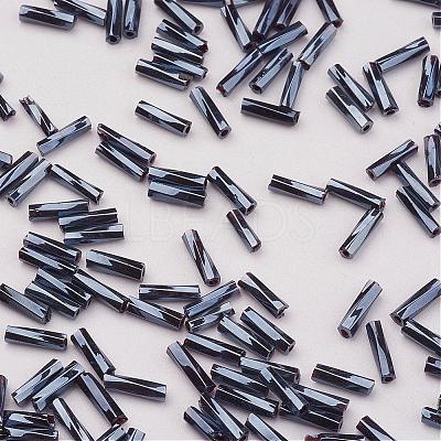 Glass Twisted Bugle Beads SEED-E002-6mm-829#-1