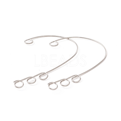 Tarnish Resistant 316 Stainless Steel Ear Cuff Findings X-STAS-H148-01P-1