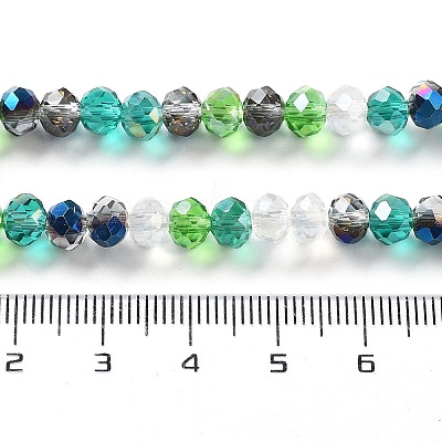Glass Beads Strands EGLA-A034-M6mm-24-1