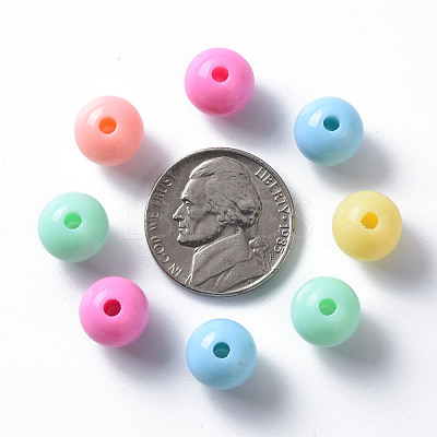 Opaque Acrylic Beads MACR-S370-C10mm-M1-1