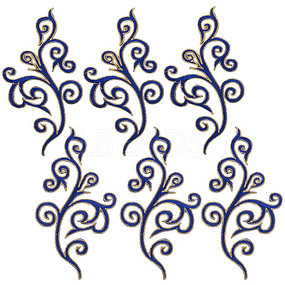 Ethnic Style Flower Pattern Computerized Embroidery Appliques PATC-WH20017-21D-1