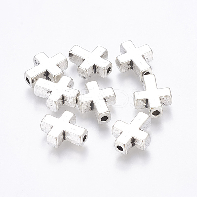 Tibetan Style Alloy Beads TIBEB-A134914-AS-FF-1