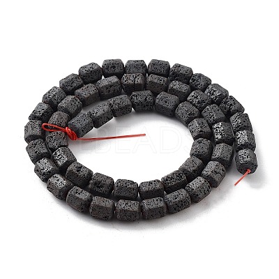 Natural Lava Rock Beads Strands G-H303-C08-1