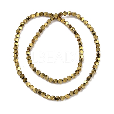 Electroplated Synthetic Non-magnetic Hematite Beads Strands X-G-A234-G03-01G-1