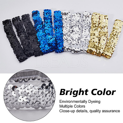 12Pcs 4 Colors Yarn & Rubber Elastic Headbands OHAR-GF0001-17-1