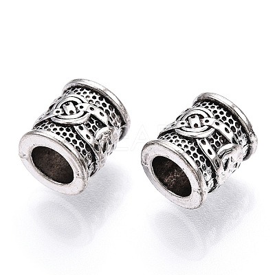 Tibetan Style Alloy European Beads X1-TIBEB-TAC0002-01AS-1