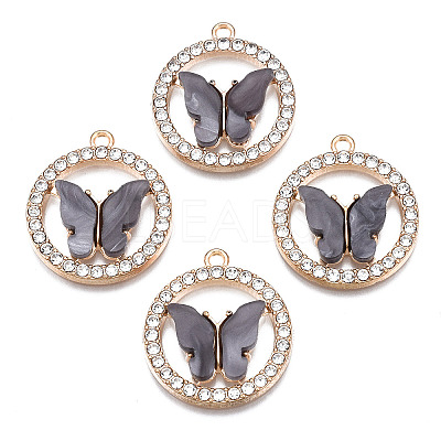 Alloy Rhinestone Pendants LS-X1-PALLOY-S183-001A-RS-1
