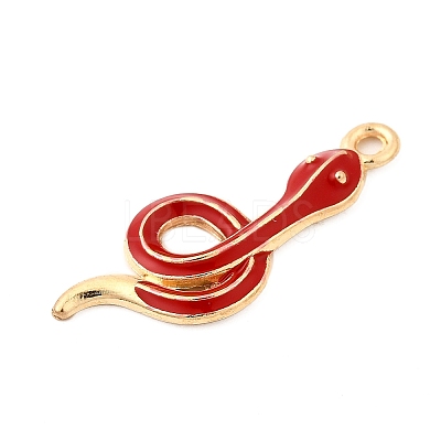Alloy Enamel Pendants FIND-U031-14G-02-1