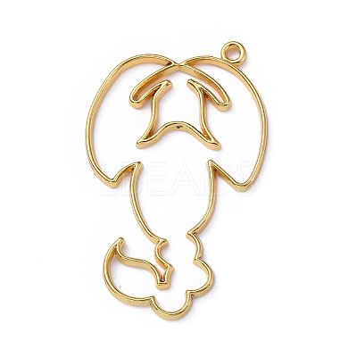 Zinc Alloy Open Back Bezel Pendants X-PALLOY-D580-05G-B-1