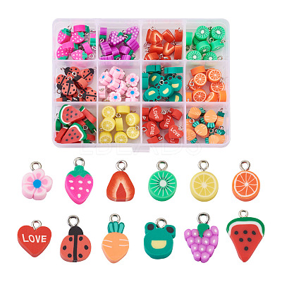 Handmade Polymer Clay Charms CLAY-KS0001-01-1