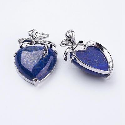 Natural Lapis Lazuli Pendants G-E433-B-05P-1