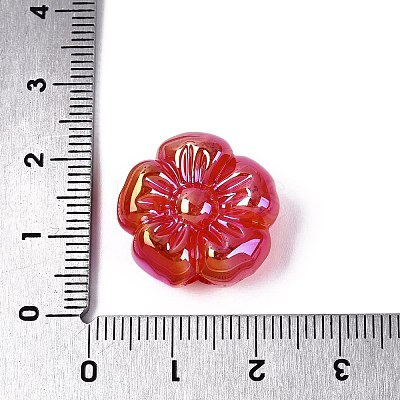 UV Plating Opaque Acrylic Beads OACR-N161-08G-1