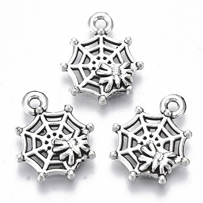 Tibetan Style Alloy Pendants TIBE-N010-12AS-RS-1