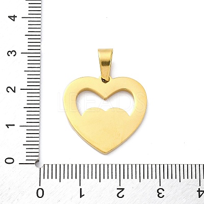 304 Stainless Steel Enamel Pendants STAS-S163-09C-G-1