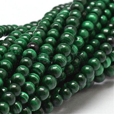 Natural Malachite Bead Strands G-O143-10-4mm-1