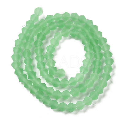 Imitate Austrian Crystal Frosted Glass Beads Strands EGLA-A039-T2mm-MD24-1