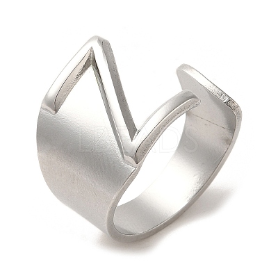 Non-Tarnish 201 Stainless Steel Finger Rings RJEW-H223-04P-Z-1