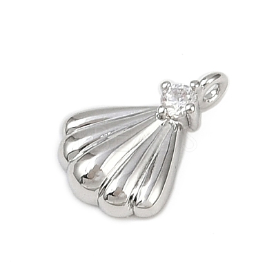 Brass Pave Clear Cubic Zirconia Pendants LS-KK-L238-31P-1