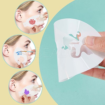 Plastic Face Paint Stencils DIY-WH0304-582B-1