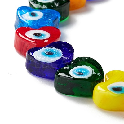 Handmade Evil Eye Lampwork Beads LAMP-F021-02H-1