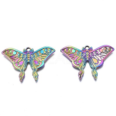 Rainbow Color Alloy Pendants PALLOY-N156-157-NR-1