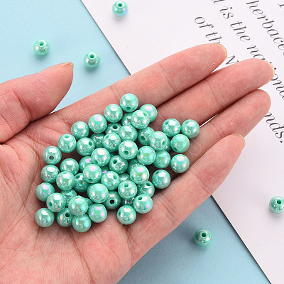 Opaque Acrylic Beads MACR-S370-D8mm-S035-1