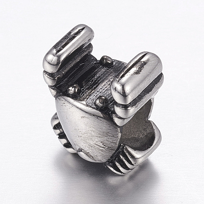304 Stainless Steel European Beads LS-STAS-P173-130AS-1