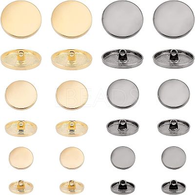48pcs 6 Style Alloy Shank Buttons DIY-CA0004-59-1