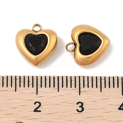 Ion Plating(IP) 304 Stainless Steel Micro Pave Cubic Zirconia Pendants STAS-S131-17G-01-1