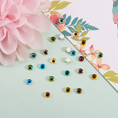 Flat Back Glass Cabochons GGLA-SZ0001-01A-1