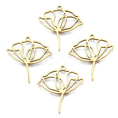 Ion Plating(IP) 201 Stainless Steel Pendants STAS-N098-048LG-1