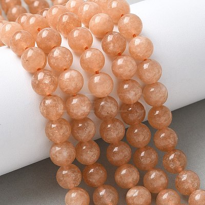 Natural White Jade Beads Strands G-F364-11-8mm-2-1