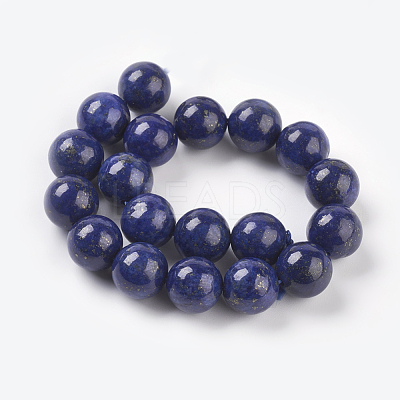 Natural Lapis Lazuli Beads Strands G-G087-10mm-1