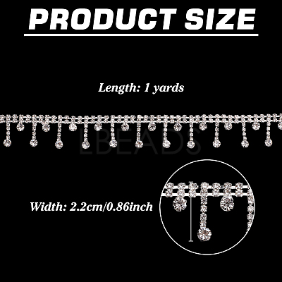 Iron Rhinestone Cup Chains CH-WH0011-03S-1