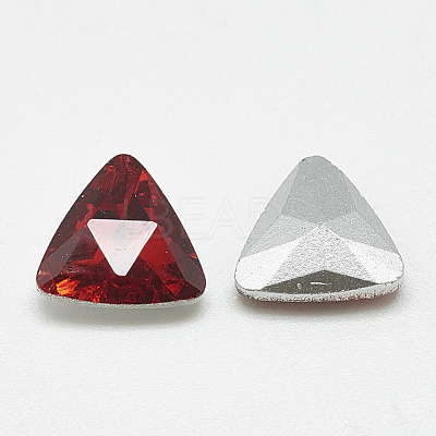 Pointed Back Glass Rhinestone Cabochons RGLA-T087-12mm-07-1