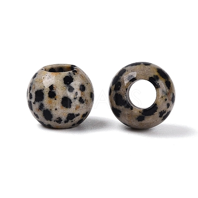 Natural Dalmatian Jasper European Beads G-Q602-09A-10-1