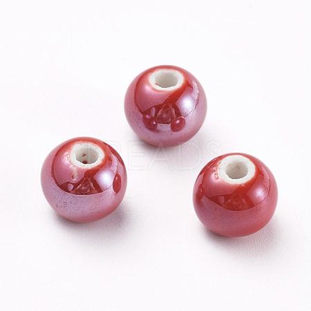 Handmade Porcelain Beads PORC-D001-14mm-15-1