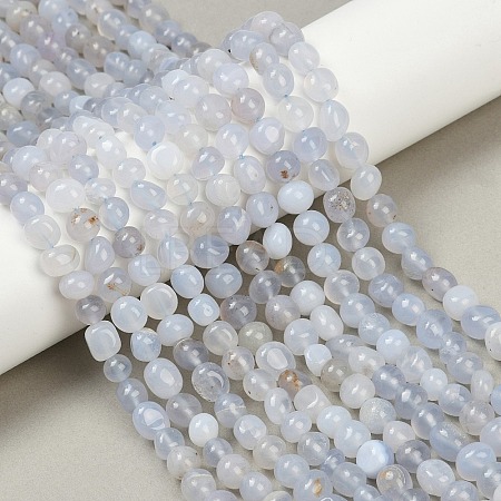 Nature Blue chalcedony Beads Strands G-D303-01-1
