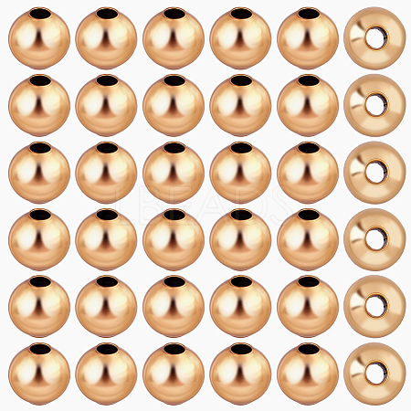 Brass Spacer Beads KK-BBC0015-08B-1