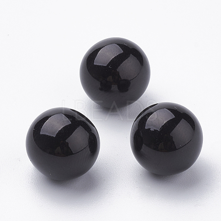 Eco-Friendly Plastic Imitation Pearl Beads X-MACR-S277-8mm-C27-1