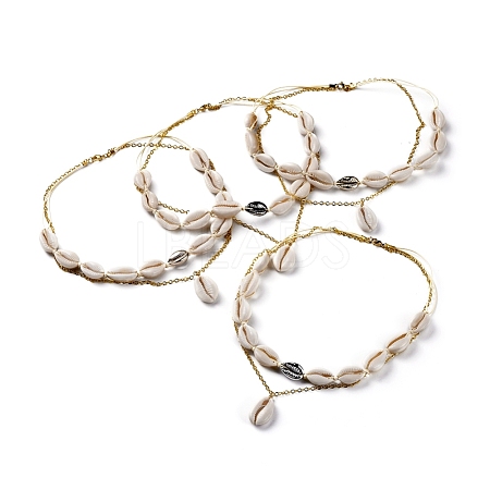 2 Layered Necklaces NJEW-JN02653-1
