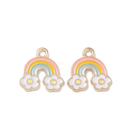 Easter Alloy Enamel Pendants ENAM-I055-01KCG-02-1